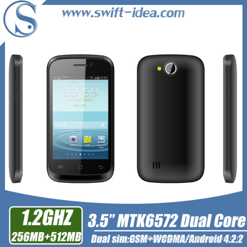 3.5inch Mtk6572 Dual Core Cheapest 3G OEM Android Phone with GPS (S51)